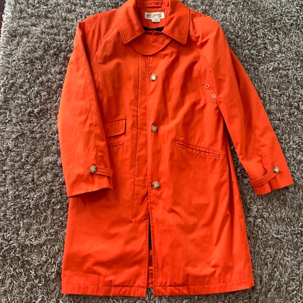 Michael Kors - orange trench coat